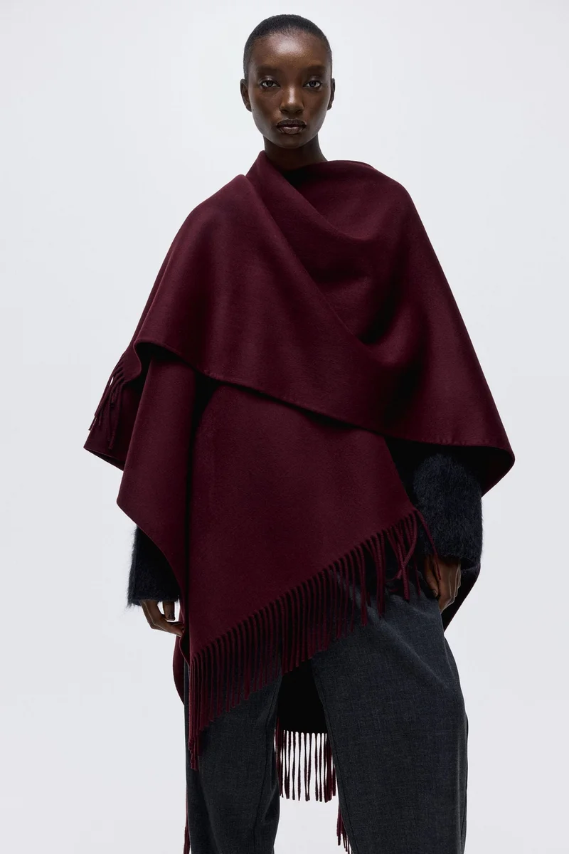 H&M Handmade wool-blend cape
